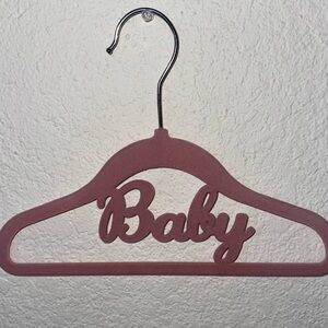 Pink Velvet Baby Hanger